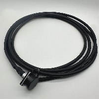 M12 Black Round Socket 2.5m Cable Waterproof 8-Pin Connector Enhanced IP67_IP68 Overmolded TPU Screw