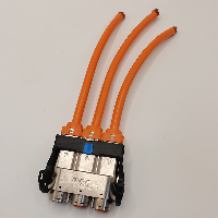 New Energy Inverter Battery Connectors 3P 120A Rated Copper Contacts EV Conversions with Straight An