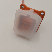 Pole EV Battery Connector 8mm Copper Contact Material with 50A Rated Current Straight Orientation