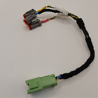 Green 8-Pos In-Line Connector with Free Hanging Rectangular Housings Hinge Receptacle Made of Copper