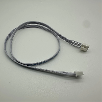 Wire Harness UL2468#24 White Blue 4P Ribbon Cable, One End HA-4P With Buckle, Other End HA-4P Withou