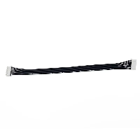 XH2.54 JST 20cm Black Silicon Gel Wires Connector 380mm DC Ribbon Cable Wiring Harness for Electroni
