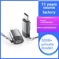 Aluminum Micro to Type-C Adapter for Android 0.2m_2m Mobile Phone Charging and Live Streaming Comput