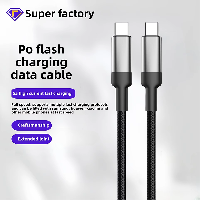 Dual Type-C 5A 100W PD Charging Data Cable Super Fast Charging & Compatible with for Huawei Lapt