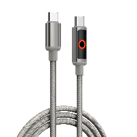 3A/5A Fast Charging Intelligent Power-off Data Cable Type-C USB with Braided Jacket 1M Length for Mo