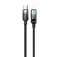 Type-C Cable 1M Fast Charging Flexible Braided for Mobile Phone Power Bank with Gradient Shell Invis