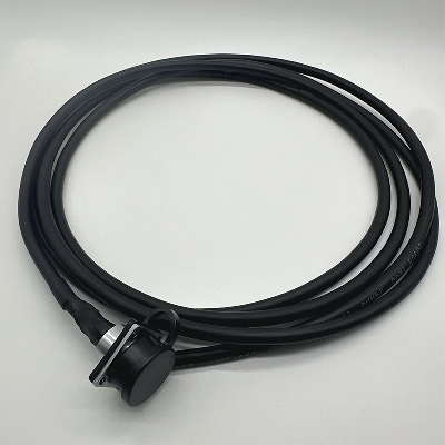M12 Black Round Socket 2.5m Cable Waterproof 8-Pin Connector Enhanced IP67_IP68 Overmolded TPU Screw