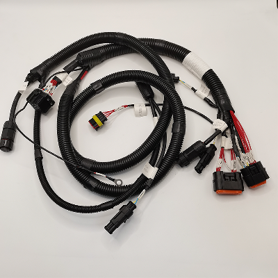 9 Pin Housing 30CM Single-Core PVC Insulation 22AWG Black Automotive Connectors Customizable ISO9001