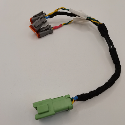 Green 8-Pos In-Line Connector with Free Hanging Rectangular Housings Hinge Receptacle Made of Copper