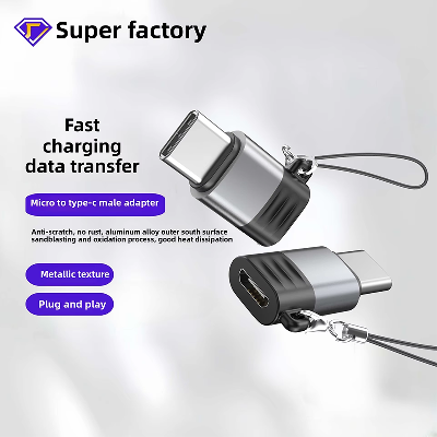 Aluminum Alloy Converter Android to Type 2.0 Typc Adapter for Huawei for Xiaomi Vivo New Condition w