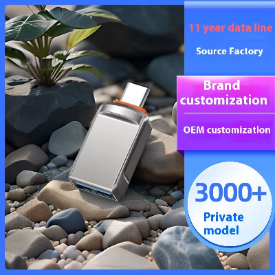 Factory 2-in-1 OTG Adapter Mobile Zinc Alloy USB TYPE-C Phone Adapter for Connecting USB Flash Drive