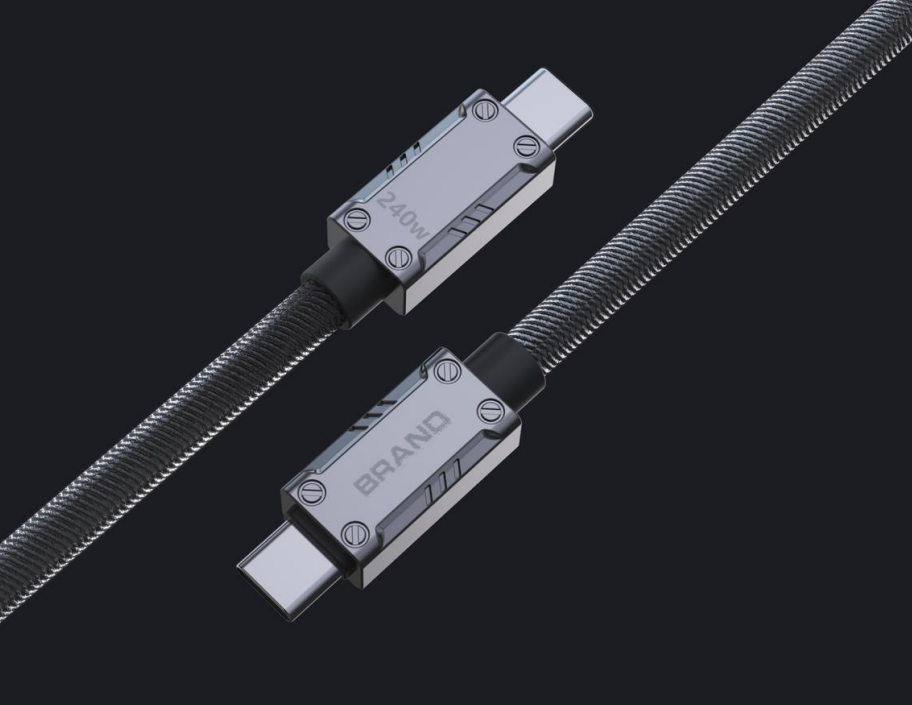 A mechanical charging cable.