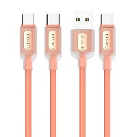 ST454 Transparent Silicone Data Cable 60W Type-C to Type-C /30W Type-C to Lightning