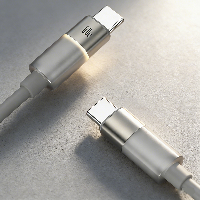 ST366 Silicone Warm LED Data Cable 60W Type-C to Type-C /30W Type-C to Lightning