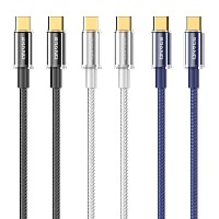 ST232 Transparent aluminum shell data cable 60W Type-C to Type-C /30W Type-C to Lightning