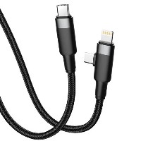 ST296 Two-in-one data cable 60W Type-C to Type-C+30W Type-C to Lightning