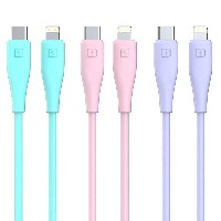ST192 Silicone data cable USB-LIGHTNING/MICRO/TYPE-C 60W Type-C to Type-C /30W Type-C to Lightning