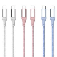 ST189 Dual-Color Braided Integrated PD Fast Charging Data Cable 60W Type-C to Type-C /30W Type-C to 