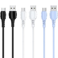 ST269 5.0 Liquid soft plastic cable USB-LIGHTNING/MICRO/TYPE-C 60W Type-C to Type-C /30W Type-C to L