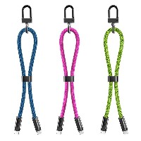 ST311 Key chain lanyard data cable 60W Type-C to Type-C /30W Type-C to Lightning