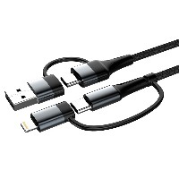 ST100 Four in one data cable 60W Type-C to Type-C+30W Type-C to Lightning