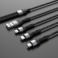 ST111 3 IN 1 charging data cable USB-LIGHTNING+MICRO+TYPE-C