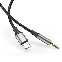 ST-YP-79 Type-C to 3.5mm Male Audio Adapter Cable High-Performance Braided Digital Audio Decoding Ca
