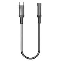 ST-YP-102 Type-C Digital Audio Solution to 3.5mm Female Adapter (Transparent Braided Edition)