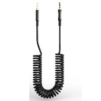 ST-YP-101 3.5mm Dual Male High-Elasticity Audio Cable (Zinc Alloy Spring Edition)