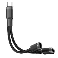 ST-YP-103 Dual Type-C Audio & Charging Cable (Braided Short Version)
