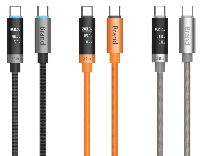 1M 240W Max Fast Charging OLED intelligent digital display braided data cable