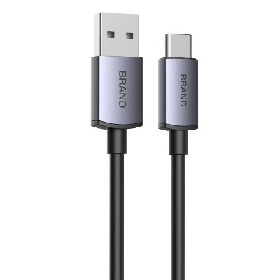 ST466 Silicone aluminum alloy connector charging cable 60W Type-C to Type-C /30W Type-C to Lightning