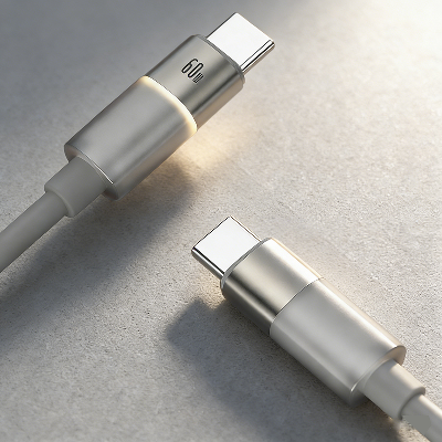 ST366 Silicone Warm LED Data Cable 60W Type-C to Type-C /30W Type-C to Lightning