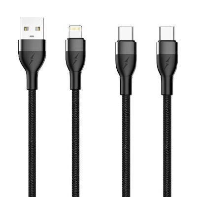 ST299 Fast Charging Data Cable 60W Type-C to Type-C /30W Type-C to Lightning