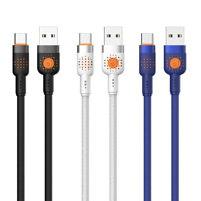 ST270 5.0 Braided aluminum alloy data cable 60W Type-C to Type-C /30W Type-C to Lightning