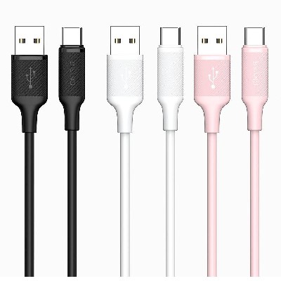 ST267 Fashionable Colorful PVC Fast Charging Data Cable 60W Type-C to Type-C /30W Type-C to Lightnin