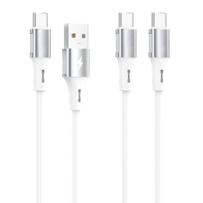 ST359 Silicone data cable USB-LIGHTNING/MICRO/TYPE-C 60W Type-C to Type-C /30W Type-C to Lightning