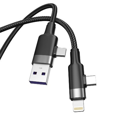 ST222 Four in one data cable 60W Type-C to Type-C+30W Type-C to Lightning