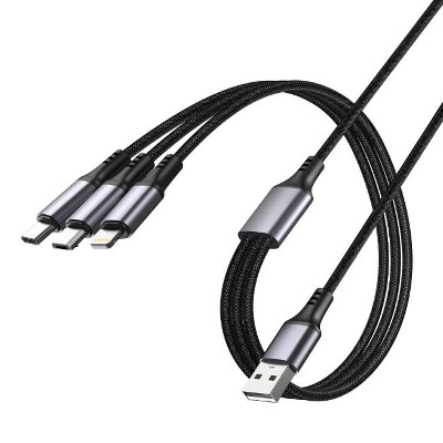 ST382 3 IN 1 Data Cable USB-LIGHTNING+MICRO+TYPE-C
