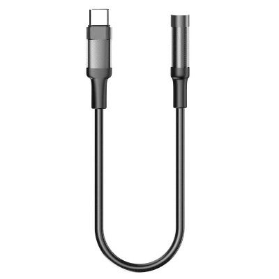 ST-YP-102 Type-C Digital Audio Solution to 3.5mm Female Adapter (Transparent Braided Edition)