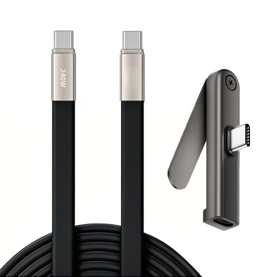 2026 New 240W Type-C Cable USB C Adapter with PD Fast Charging Pure Copper Conductor Silicone Jacket
